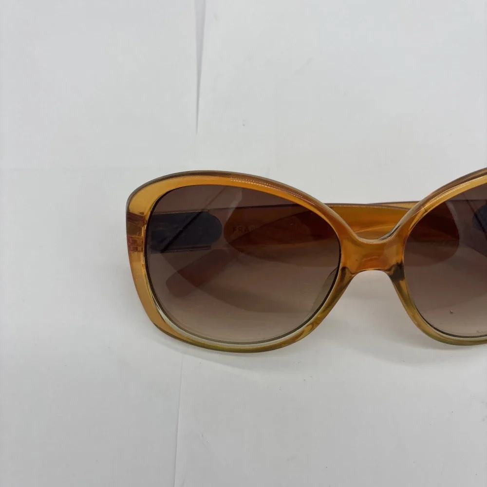 Women's Vintage Franco Sarto  Sunglasses Cats Eye Large Amber Colored